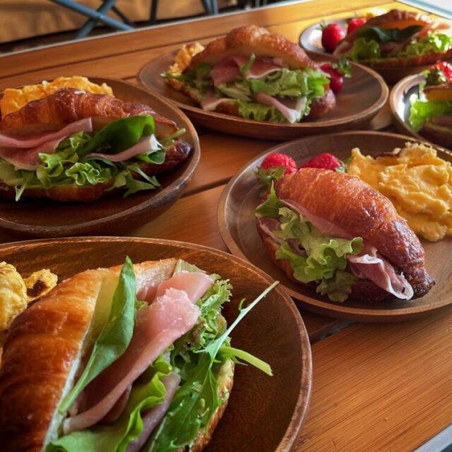 クロワッサン　サンド　奥琵琶湖キャンプ場