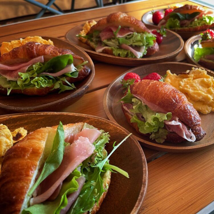 クロワッサン　サンド　奥琵琶湖キャンプ場